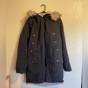 FREE PEOPLE lined parka jacket